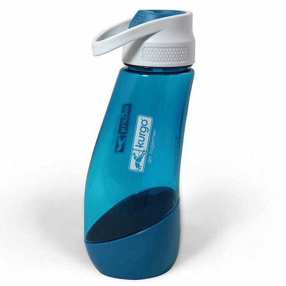 Kurgo Gourd Water Bottle 750ml – BPA-Free Red Bottle with Detachable Drinking Bowl