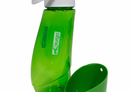 Kurgo Gourd Water Bottle 750ml – BPA-Free Red Bottle with Detachable Drinking Bowl