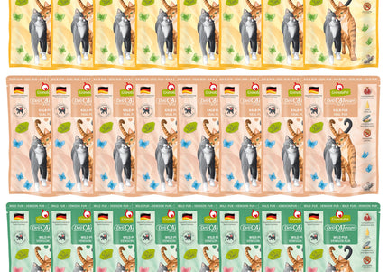 GranataPet DeliCatessen Pur Grain-Free Wet Cat Food Pouches, 24 x 85g, Mixed Flavors
