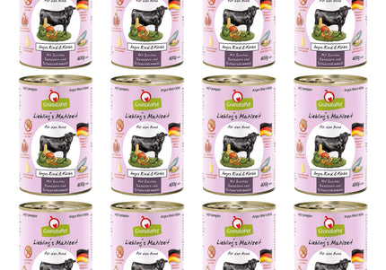 GranataPet Angus Beef & Pumpkin Wet Food – Mono-Protein, Grain-Free, 12 x 400g Cans