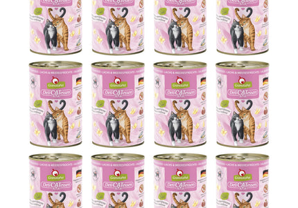 GranataPet DeliCatessen Salmon & Seafood Wet Cat Food – Grain-Free, 12 x 400g Cans