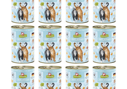 GranataPet DeliCatessen Salmon & Turkey Wet Cat Food – Grain-Free, 12 x 400g Cans