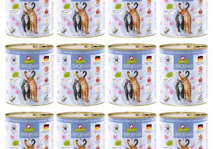 GranataPet DeliCatessen Tuna & Duck – Grain-Free Wet Cat Food, Large 12x800g Pack