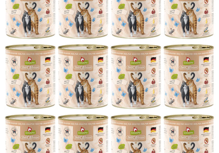 GranataPet DeliCatessen Veal Pur – Grain-Free Wet Cat Food, Tender Veal, 12 x 800g Cans
