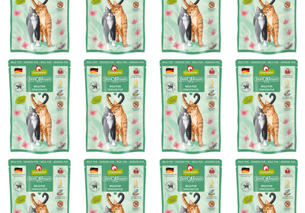 GranataPet DeliCatessen Venison Pur – Grain-Free Wet Cat Food with Venison, 12 x 85g Sachets