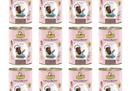 GranataPet Salmon & Turkey Grain-Free Wet Dog Food – Premium Protein Blend, 12 x 400g Cans