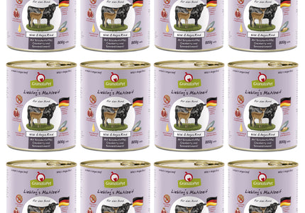 GranataPet Venison & Angus Beef Grain-Free Wet Food – Premium Protein Blend, 12 x 800g Cans