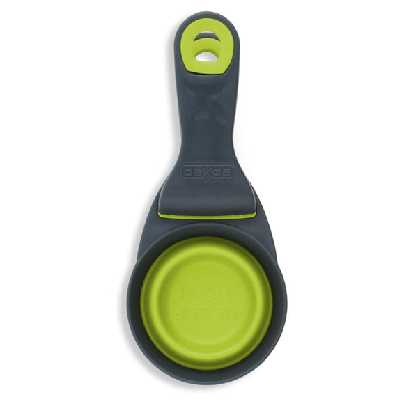 Dexas Collapsible KlipScoop 3in1 Small 118ml – Foldable Food Scoop with Bag Clip, Fuchsia