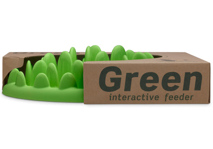 Northmate Green Slow Feeder Bowl – Durable Dark Green Anti-Gulping Design, Promotes Healthy Eating