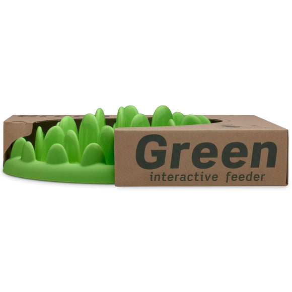 Northmate Green Slow Feeder Bowl – Durable Dark Green Anti-Gulping Design, Promotes Healthy Eating
