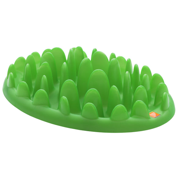 Northmate Green Slow Feeder Bowl – Durable Dark Green Anti-Gulping Design, Promotes Healthy Eating