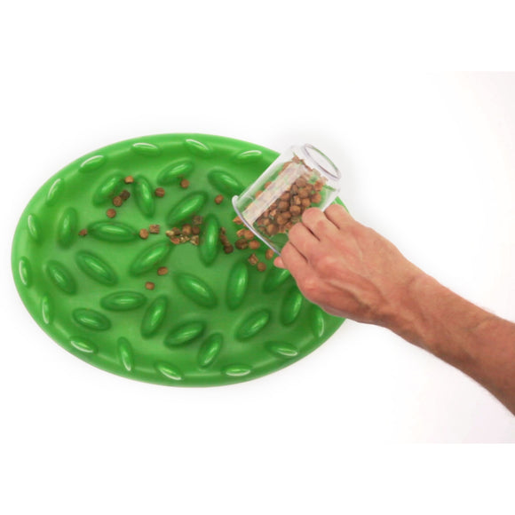 Northmate Green Slow Feeder Bowl – Durable Dark Green Anti-Gulping Design, Promotes Healthy Eating