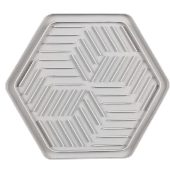 Flamingo Lick Pad Bean – Blue Silicone Anti-Stress Licking Mat, Calming Design