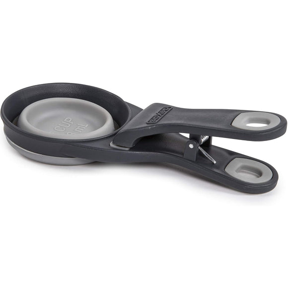 Dexas Collapsible KlipScoop 3in1 Small 118ml – Foldable Food Scoop with Bag Clip, Fuchsia