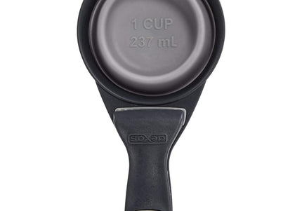 Dexas Collapsible KlipScoop 3in1 Medium 237ml – Foldable Food Scoop with Bag Clip, Purple