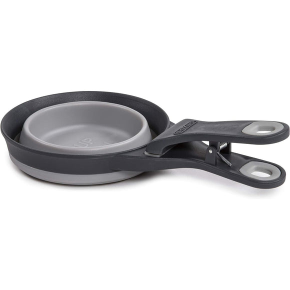 Dexas Collapsible KlipScoop 3in1 Large 473ml – Foldable Food Scoop with Bag Clip, Purple