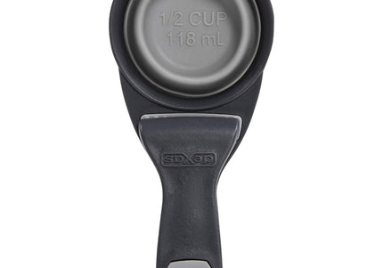 Dexas Collapsible KlipScoop 3in1 Small 118ml – Foldable Food Scoop with Bag Clip, Fuchsia