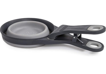 Dexas Collapsible KlipScoop 3in1 Medium 237ml – Foldable Food Scoop with Bag Clip, Purple