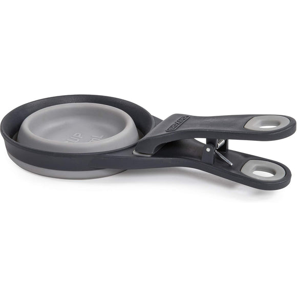 Dexas Collapsible KlipScoop 3in1 Medium 237ml – Foldable Food Scoop with Bag Clip, Purple