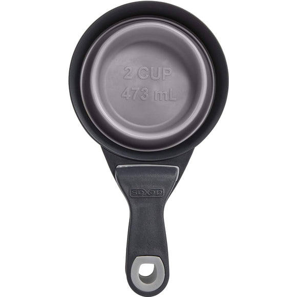 Dexas Collapsible KlipScoop 3in1 Large 473ml – Foldable Food Scoop with Bag Clip, Purple