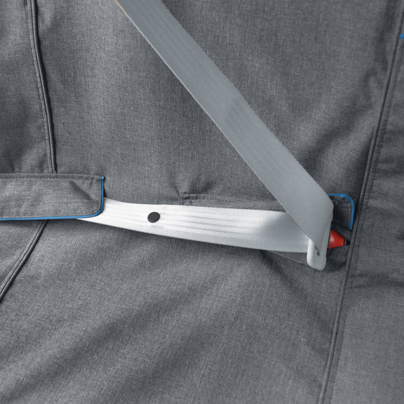 Kurgo Heather Hammock Car Seat Cover – Durable Gray Back Seat Protector, Water-Resistant Design