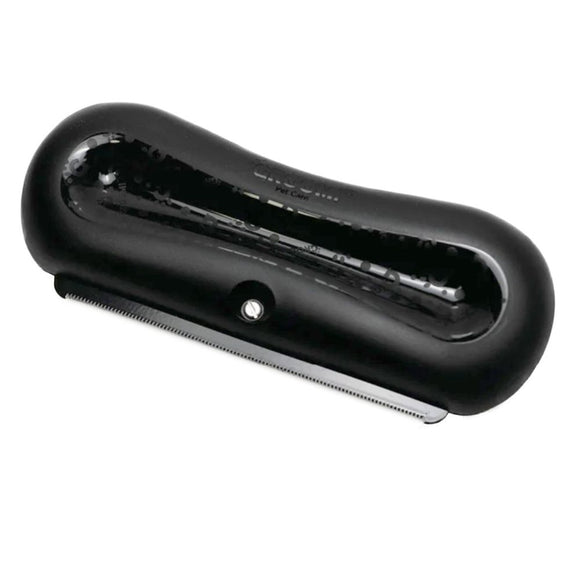Groomi Deshedding Black Brush – Ergonomic Grooming Comb and Undercoat Trimmer, Sleek Black