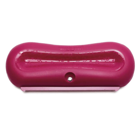 Groomi Deshedding Black Brush – Ergonomic Grooming Comb and Undercoat Trimmer, Sleek Black