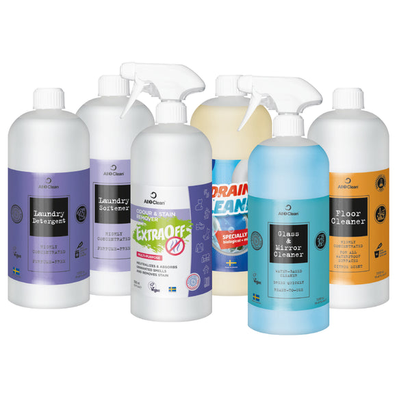 All1Clean Startset Cleaning Kit – Multi-Surface and Fabric Cleaner Starter Set, Versatile Use