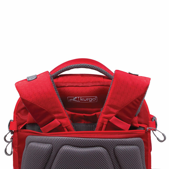 Kurgo G-Train K9 Pack Red – Ergonomic Pet Carrier Backpack, Durable Water-Resistant Design