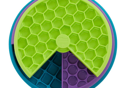 Nina Ottosson Lickin' Layers Puzzle Bowl – Interactive Slow Feeder with Educational Design, Level 2