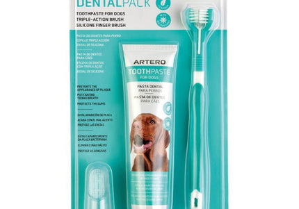 Artero Dental Pack – Complete Teeth Cleaning Kit with Finger Toothbrush and Toothpaste