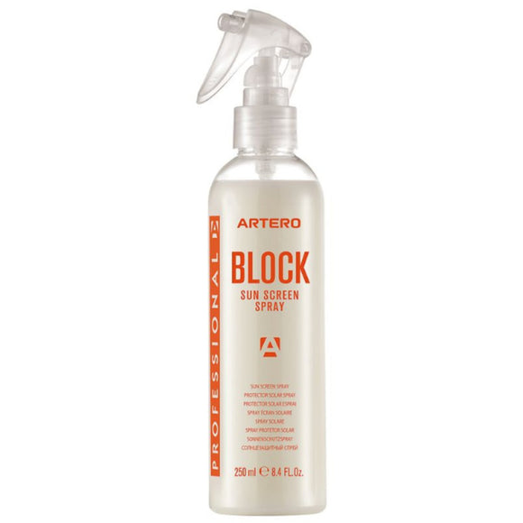 Artero Block Sun Spray 250ml – Protective Sunscreen Mist, Lightweight Non-Greasy Formula
