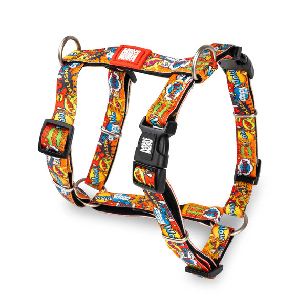 Max&Molly Heroes H-Harness – Colorful Adjustable Dog and Puppy Harness, Size Large