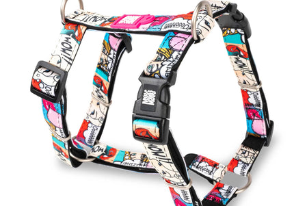 Max&Molly Missy Pop H-Harness – Colorful Adjustable Large Harness, Comfortable Design