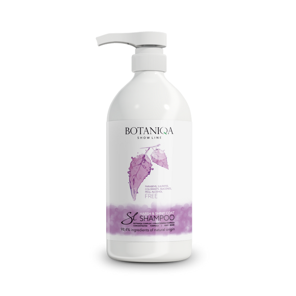 Botaniqa Show Line Harsh & Shiny Coat Shampoo – 1L, Enhances Texture and Shine in Coarse Hair
