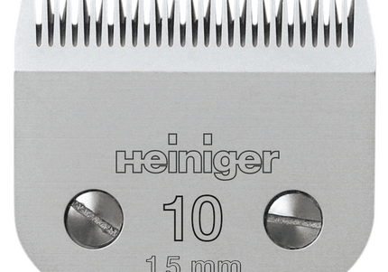 Heiniger Blade No. 10 – Precision Steel Clipper Blade, 1.5mm Cutting Length, Durable Design