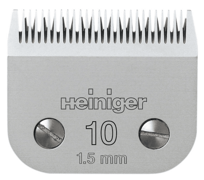 Heiniger Blade No. 10 – Precision Steel Clipper Blade, 1.5mm Cutting Length, Durable Design