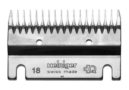 Heiniger Bottom Blade No. 18 – Precision Steel Horse Clipper Blade, 2–4mm Cutting Length