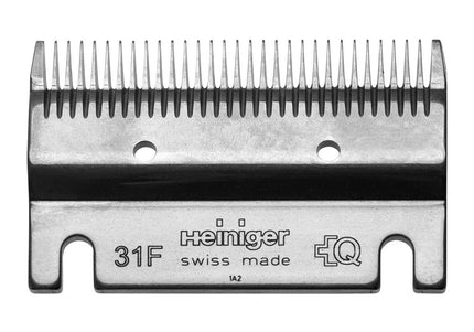 Heiniger Bottom Blade No. 31F – Precision Steel Horse Clipper Blade, 1–2mm Cutting Length