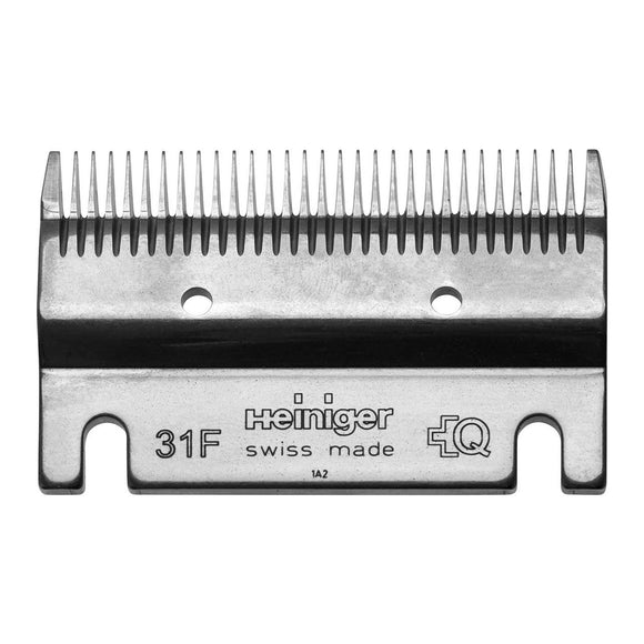 Heiniger Bottom Blade No. 31F – Precision Steel Horse Clipper Blade, 1–2mm Cutting Length