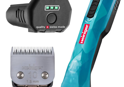 Heiniger Opal 2-Speed Brushless Clipper – Cordless Professional Grooming Tool with No. 10 Blade and Carrying Case