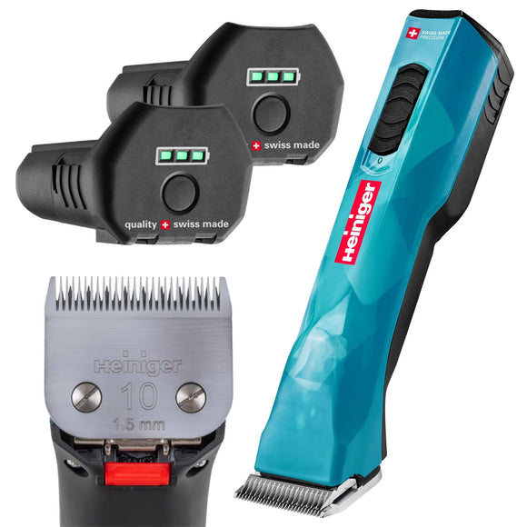 Heiniger Opal 2-Speed Brushless Clipper – Cordless Professional Grooming Tool with No. 10 Blade and Carrying Case