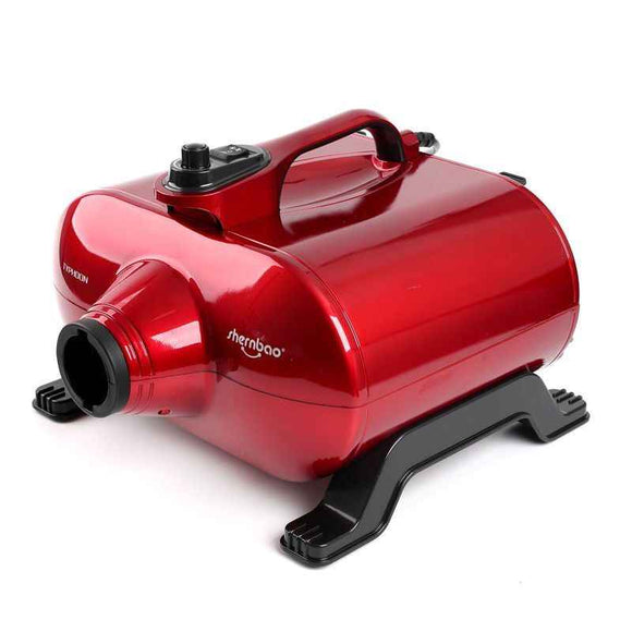 Shernbao Typhoon Red Dryer 3000W – Dual-Motor Tabletop Dryer, High Airflow 150 L/s, Powerful Performance