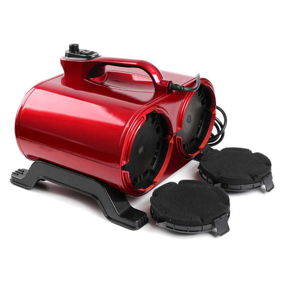 Shernbao Typhoon Red Dryer 3000W – Dual-Motor Tabletop Dryer, High Airflow 150 L/s, Powerful Performance