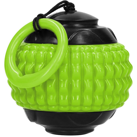 Dog Comets Blazar Jet Fetch Toy – Durable Rubber Ball, Vibrant Fuchsia Color