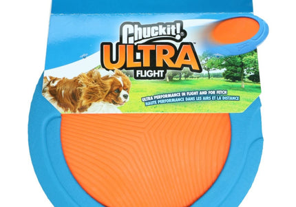 Chuckit! Ultra Flight Rubber Frisbee 23cm – High-Performance Long-Distance Dog Disc