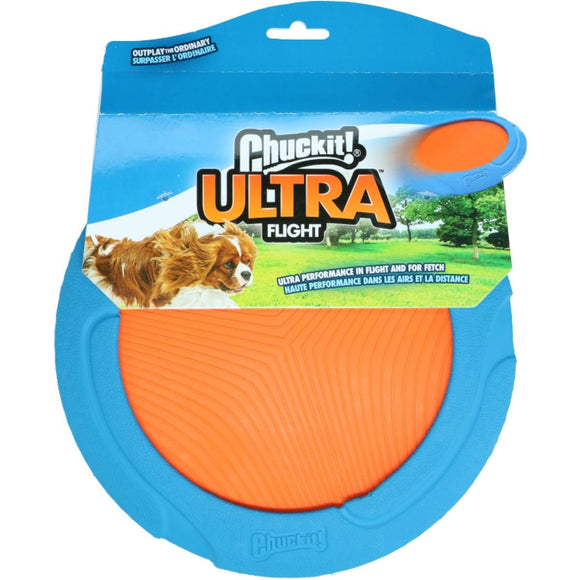 Chuckit! Ultra Flight Rubber Frisbee 23cm – High-Performance Long-Distance Dog Disc