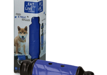 Eat Slow Live Longer Roller Treat Toy – Durable 23cm Interactive Red Dispenser