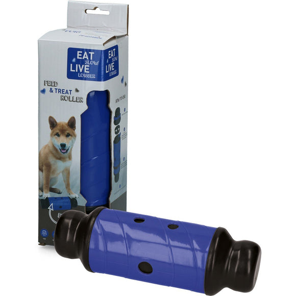 Eat Slow Live Longer Roller Treat Toy – Durable 23cm Interactive Red Dispenser