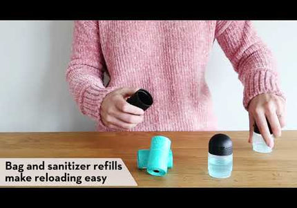 KONG HandiPOD Clean Dispenser – Dog Waste Bag Holder with Integrated Disinfectant Liquid